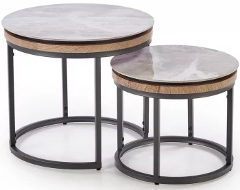 Комплект из двух столиков Itaka 54X54X48 / 44X44X38 CM