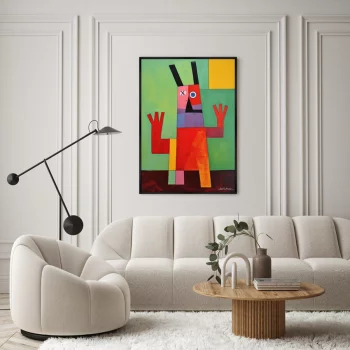Постер на холсте Happy Creatures 75X105 CM