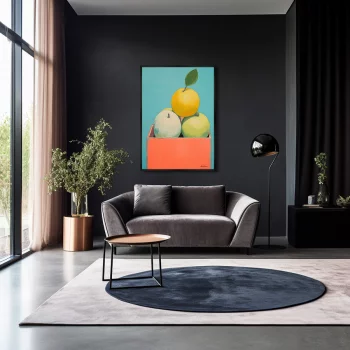 Репродукция на холсте Box full of apples 75X105 CM