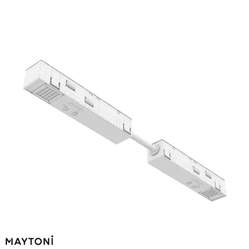 Коннектор питания прямой гибкий Exility белый