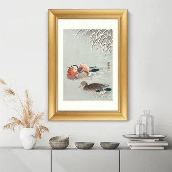 Постер Mandarin ducks 51X71 CM