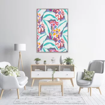 Постер на холсте Colorful vintage art deco pattern 75X105 CM