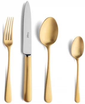 Cтоловые приборы Atlantico Matte Gold 24 предмета