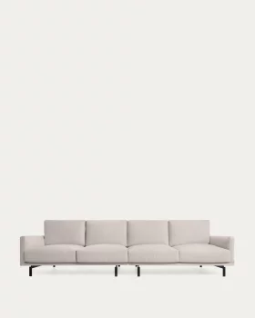 Бежевый четырехместный диван Galene 334X96X94 CM