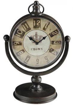 Настольные часы в винтажном стиле Crown 19X13X29 CM
