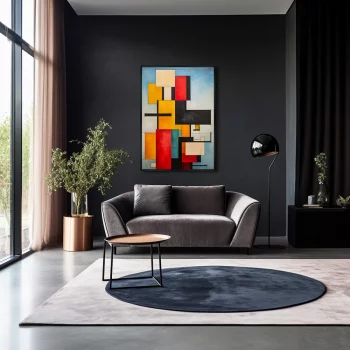 Постер на холсте Urban paints 75X105 CM
