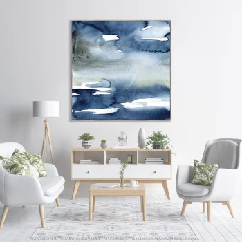 Постер на холсте River valley view 105X105 CM