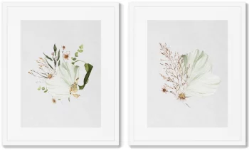 Диптих Floral set in pale shades No3 42X52 / 42X52 CM
