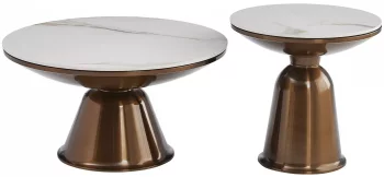 Комплект из двух столиков Vera 75X75X41 / 50X50X50 CM