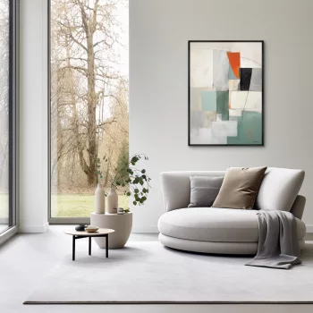 Постер на холсте Summer colors geometry 75X105 CM