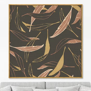 Постер на холсте Symphony of leaves 105X105 CM