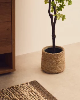 Набор из 2 кашпо Sigal из цемента с натуральным покрытием Ø 24 / 31 CM