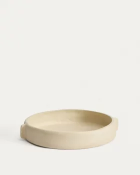 Декоративная чаша из папье-маше Mireni бежевая 31 CM