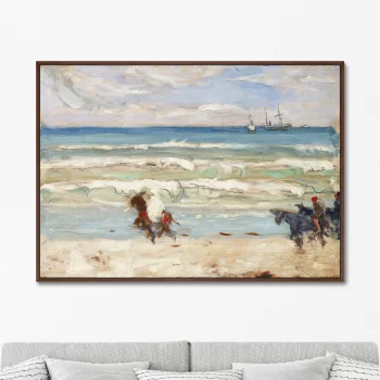 Постер Beach scene Tangier 105X75 CM