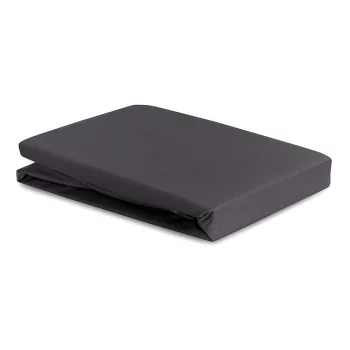 Простыня из премиального сатина темно-серого цвета из коллекции essential, 240х270 см