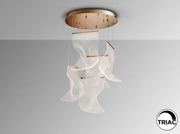 Люстра Velos 5L розовое золото 50X50X95 CM