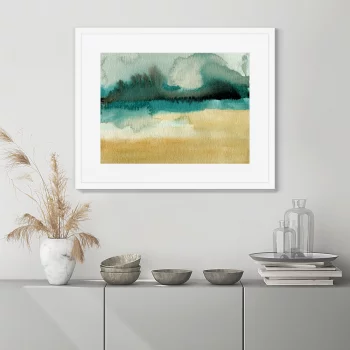 Постер в раме River bank 52X42 CM