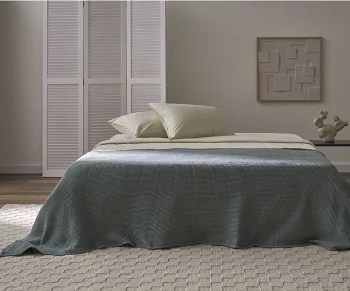 Покрывало вафельное Essential 230X250 CM цвета шалфея