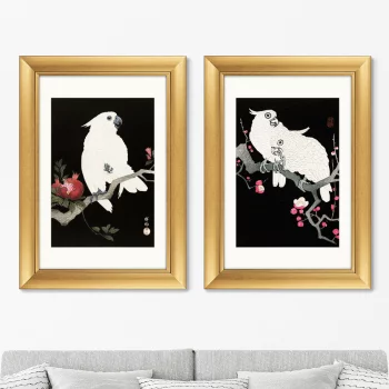 Диптих Cockatoo and pomegranate 51X71 / 51X71 CM