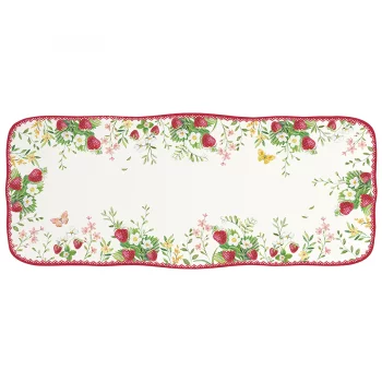 Блюдо прямоугольное jardin des fraises, 36х15 см