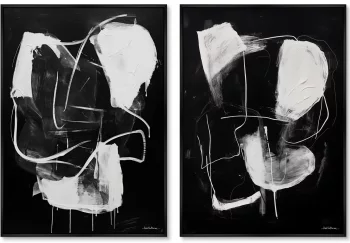 Набор из двух постеров на холсте Non-streamlined shapes 75X105 / 75X105 CM