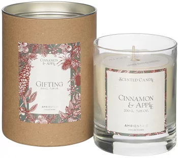 Свеча ароматическая Gifting Cinnamon and Apple 40 часов горения