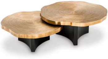 Комплект из двух столиков Thousand Oaks 85X85X34 / 95X95X41 CM