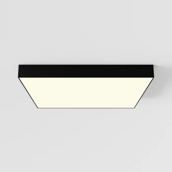 Потолочный светильник Zon черный квадратный 600x600