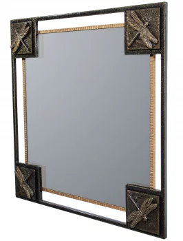 Зеркало в стальной раме Dragonfly Gold 72X72 CM