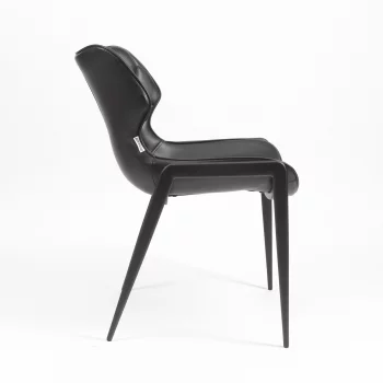 Стул Найроби черная экокожа черные ножки 53X63,5X82 CM