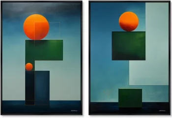 Набор из двух постеров на холсте Will you marry me 75X105 / 75X105 CM