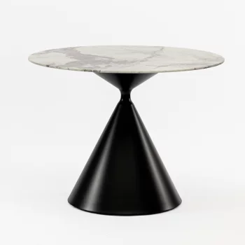 Стол Рейн круглый 98 см столешница стекло 98X98X76 CM