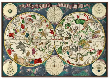Постер Map of constellations 105X75 CM