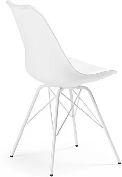 Стильный стул Lars 86X48X56 CM белый