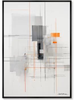 Постер на холсте Crystallization of color 75X105 CM
