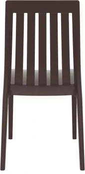 Стул пластиковый Soho 45X55X89 CM коричневого цвета