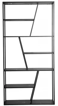 Стеллаж черный Lesly 100X32X200 CM