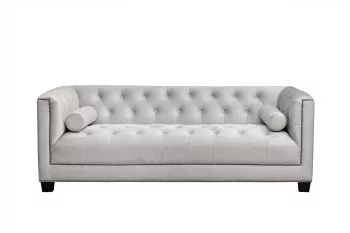 Диван трехместный Sanremo светло-серый велюр Colt030 201X86X74 CM