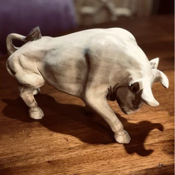Декоративный элемент из тика Bull 30X9X17 CM