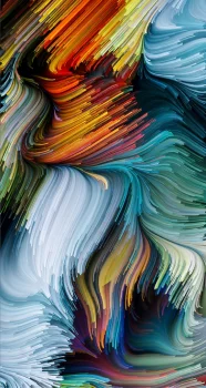 Постер на закаленном стекле Simbiosis 80X150 CM