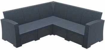 Диван пластиковый угловой Monaco Lounge Corner 207X207X79 CM