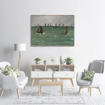 Постер Boats at Berck-sur-Mer 105X75 CM