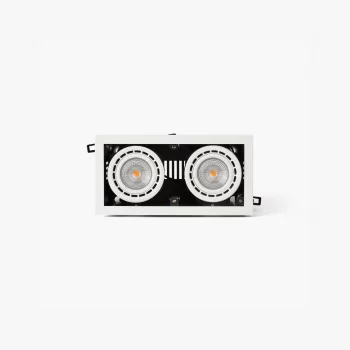 Белый встраиваемый светильник Nano Colin-2 с рамкой