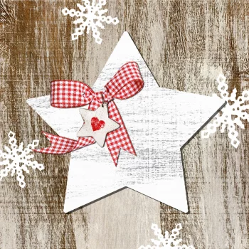 Салфетки country xmas star 20 шт