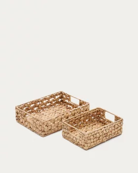 Набор из 2 коробок из натуральных волокон Tressa 36X27X9 CM