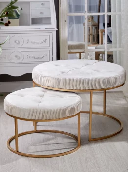 Набор из двух пуфов Sonja 81X81X53 / 61X61X43 CM