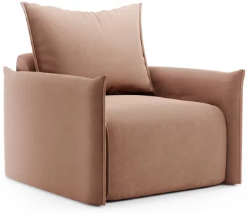 Кресло Floris 90X90X90 CM светло коричневое