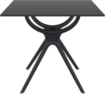 Стол пластиковый Air 80X80X74 CM чёрный