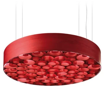 Люстра Spiro Suspension Lamp 15X96X96 CM красная