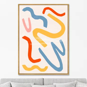 Постер на холсте Color vibes 75X105 CM